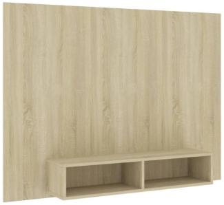 TV-Wandschrank Sonoma-Eiche 135x23,5x90 cm Holzwerkstoff