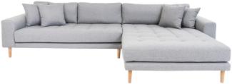 Chaiselongue Sofa Lido Eckcouch Big Couch Polster Garnitur Loungesofa Grau