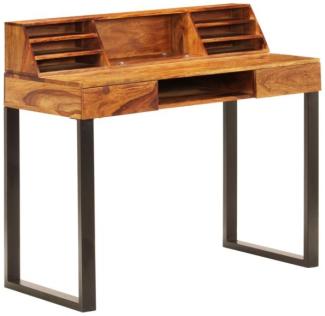 Schreibtisch, Massivholz/ Stahl, 110 x 50 x 94 cm