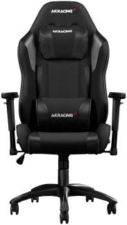 AKRacing Chair Core EXSE Gaming Stuhl, Stoff/Kunstleder, Schwarz/Karbon, 5 Jahre Herstellergarantie