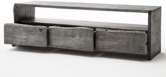 Lowboard/TV-Board 'BUGRI' Akazie massiv grau 145 cm