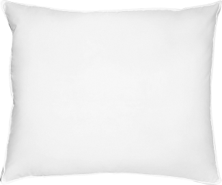 Kopfkissen Weiß Japara Baumwolle 50 x 60 cm Entenfedern / Entendaunen hoch luftdurchlässig geräuschlos Schlafzimmer Modern