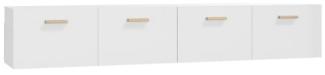 Wandschränke 2 Stk. Hochglanz-Weiß 100x36,5x35 cm Holzwerkstoff