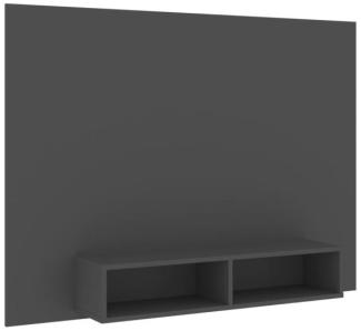 TV-Wandschrank Grau 135x23,5x90 cm Spanplatte