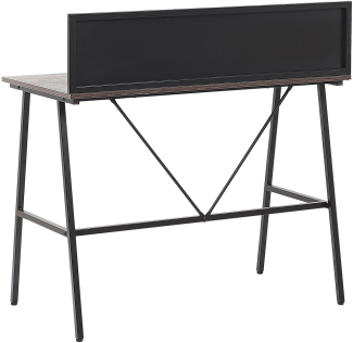 Schreibtisch heller Holzfarbton Spannplatte/Metall 100x50 cm Büro