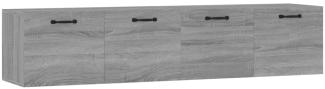 Wandschränke 2 Stk. Grau Sonoma 60x36,5x35 cm Holzwerkstoff