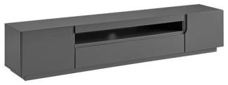 Lowboard TV-Unterschrank Eston B 200cm graphit Front MDF