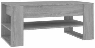 Couchtisch Grau Sonoma 102x55x45 cm Holzwerkstoff