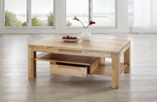 Couchtisch Tisch NIELS Wildeiche vollmassiv /Echtholz 120 x 80 cm