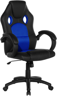 Bürostuhl schwarz / marineblau höhenverstellbar REST