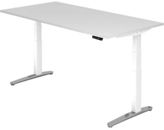 'XBHM2E' Sitz-Steh-Schreibtisch elektrisch 200x100cm Weiß Weiß, poliert