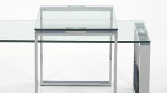 Satztische KATRINE, Glas/Chrom, ca. 115 cm