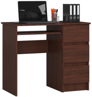 Schreibtisch Bürotisch Tisch A600 90x55x78 cm Wenge Ausführung Rechts
