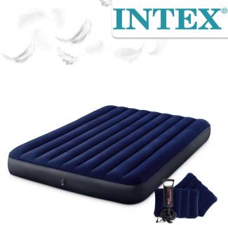 Intex Queen Dura-Beam Classic Downy Airbed W/ Hand Pump 152