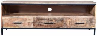 Lowboard TV-Board Mangoholz massiv 150 x 50 x 40 cm ARTA 2 526800