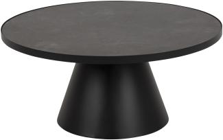 Sun Keramik Couchtisch Ø45 cm schwarz Wohnzimmer Beistelltisch Tisch Sofatisch