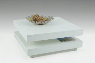 Couchtisch Beistelltisch Wohnzimmertisch - Bento- 78x78 cm Weiss