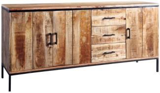 Sideboard Kommode Mangoholz massiv 180 x 80 x 40 cm ARTA 2 525783