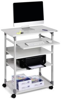Durable PC Arbeitsstation System Computer Trolley 75VH grau