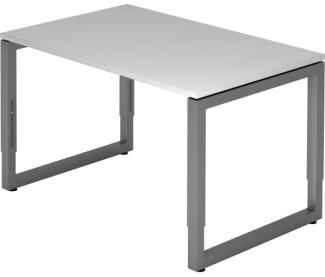 'RS12' Schreibtisch O-Fuß eckig 120x80cm Grau / Graphit