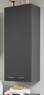 Badmöbel Hängeschrank One grau matt Lack 35 x 103 cm