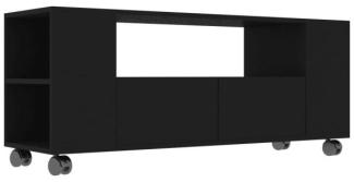 vidaXL TV-Schrank Schwarz 120x35x43 cm Spanplatte