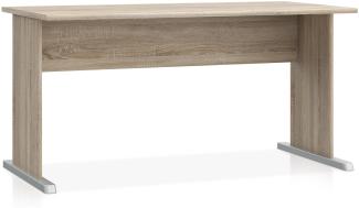 Möbel-Eins EASY OFFICE NEW Schreibtisch, 144 cm breit, Material Dekorspanplatte Eiche sonomafarbig