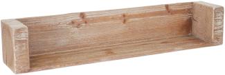 Wandregal HWC-A15, Hängeregal Bücherregal, Tanne Holz rustikal massiv FSC-zertifiziert ~ 60cm