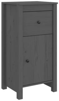 Sideboard Grau 40x35x80 cm Massivholz Kiefer