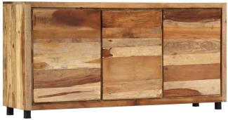 Sideboard Recyceltes Massivholz und pulverbeschichtetes Eisen Braun