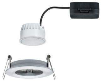 Paulmann Nova Coin IP44 | Deckenlampe rund | Badezimmerleuchte | LED-Einbaust. 1er-Set / Alu gedreht - Paulmann Licht