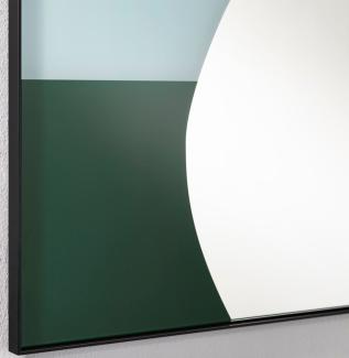 Casa Padrino Designer Wandspiegel Hellblau / Grün 81 x H. 107 cm - Wohnzimmer Spiegel - Garderoben Spiegel - Luxus Qualität