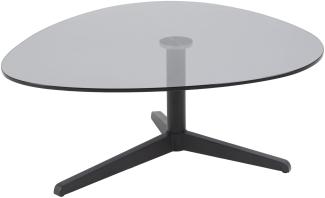 Barnsley Couchtisch Tischplatte Rauchglas schwarz Tisch Beistelltisch Sofatisch