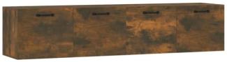 Wandschränke 2 Stk. Räuchereiche 60x36,5x35 cm Holzwerkstoff