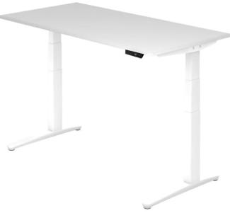 'XBHM16' Sitz-Steh-Schreibtisch elektrisch 160x80cm Weiß Weiß