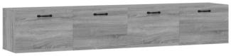 Wandschränke 2 Stk. Grau Sonoma 100x36,5x35 cm Holzwerkstoff