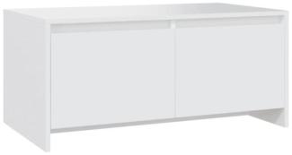 Couchtisch Weiß 90x50x41,5 cm Spanplatte