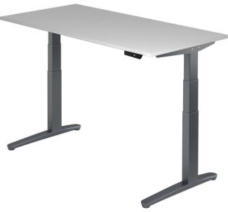 'XBHM16' Sitz-Steh-Schreibtisch elektrisch 160x80cm Grau/Graphit
