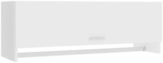 vidaXL Kleiderschrank Weiß 100x32,5x35 cm Spanplatte