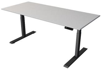 Kerkmann Schreibtisch Steh und Sitztisch MOVE 2 (B) 180 x (T) 80 cm lichtgrau