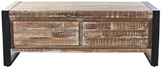Couchtisch DKD Home Decor Metall Akazienholz (110 x 60 x 40 cm)
