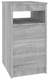 Sideboard mit Schubladen Grau Sonoma 40x50x76 cm Holzwerkstoff