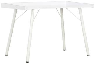 Schreibtisch, Spanplatte Weiß, 90 × 50 × 79 cm