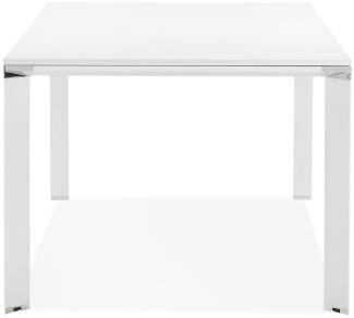 Kokoon Design Schreibtisch Warner Holz Weiß 200x100x75 cm Weiß - Weiß - 200 x 100 x 75 cm