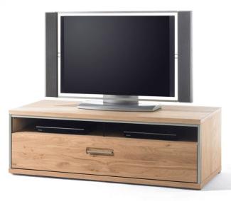 TV-Lowboard Asteiche Bianco massiv 124 cm