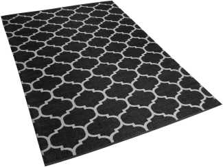 Outdoor Teppich schwarz-weiß 160 x 230 cm zweiseitig ALADANA