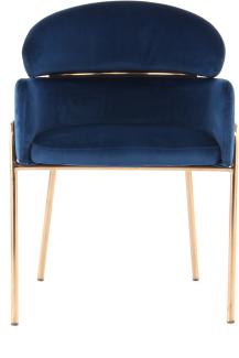 Stuhl Corey 125 Blau / Roségold