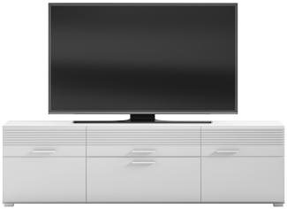 Lowboard TV-Board Linus | weiß Hochglanz