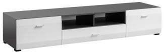 Lowboard TV-Unterschrank Clif 180cm graphit weiß
