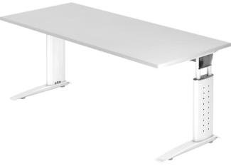 Schreibtisch US19 180x80cm Weiß / Weiß